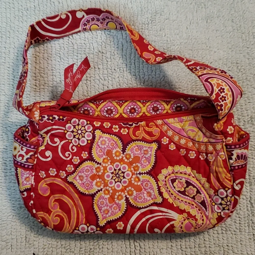Vera Bradley RASPBERRY FIZZ mini bag small purse 👛 - Picture 3 of 5